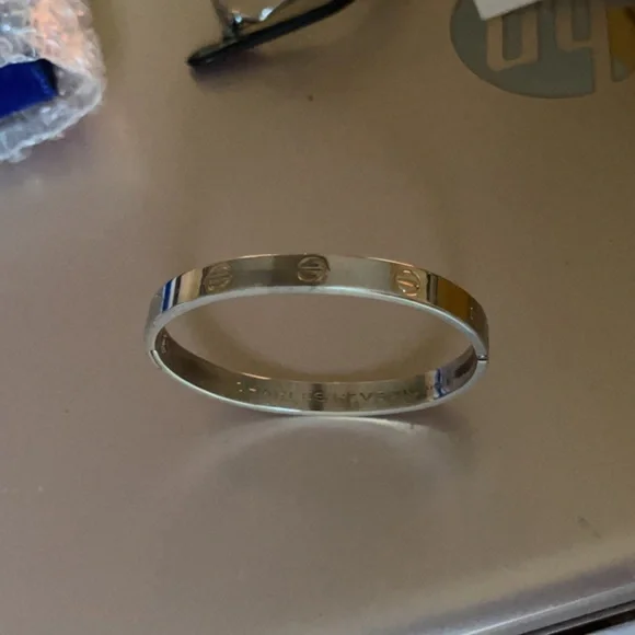 1970 PLATINUM PLATED Charles Revson AldoCipullo Love Bracelet❣️ - Picture 5 of 15